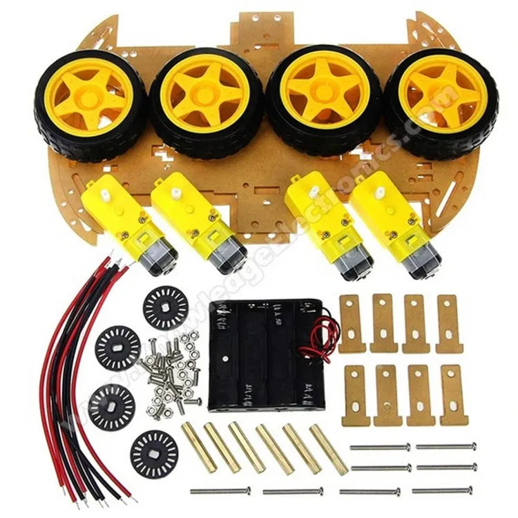 4 Wheel Robot Smart Car Chassis Kit